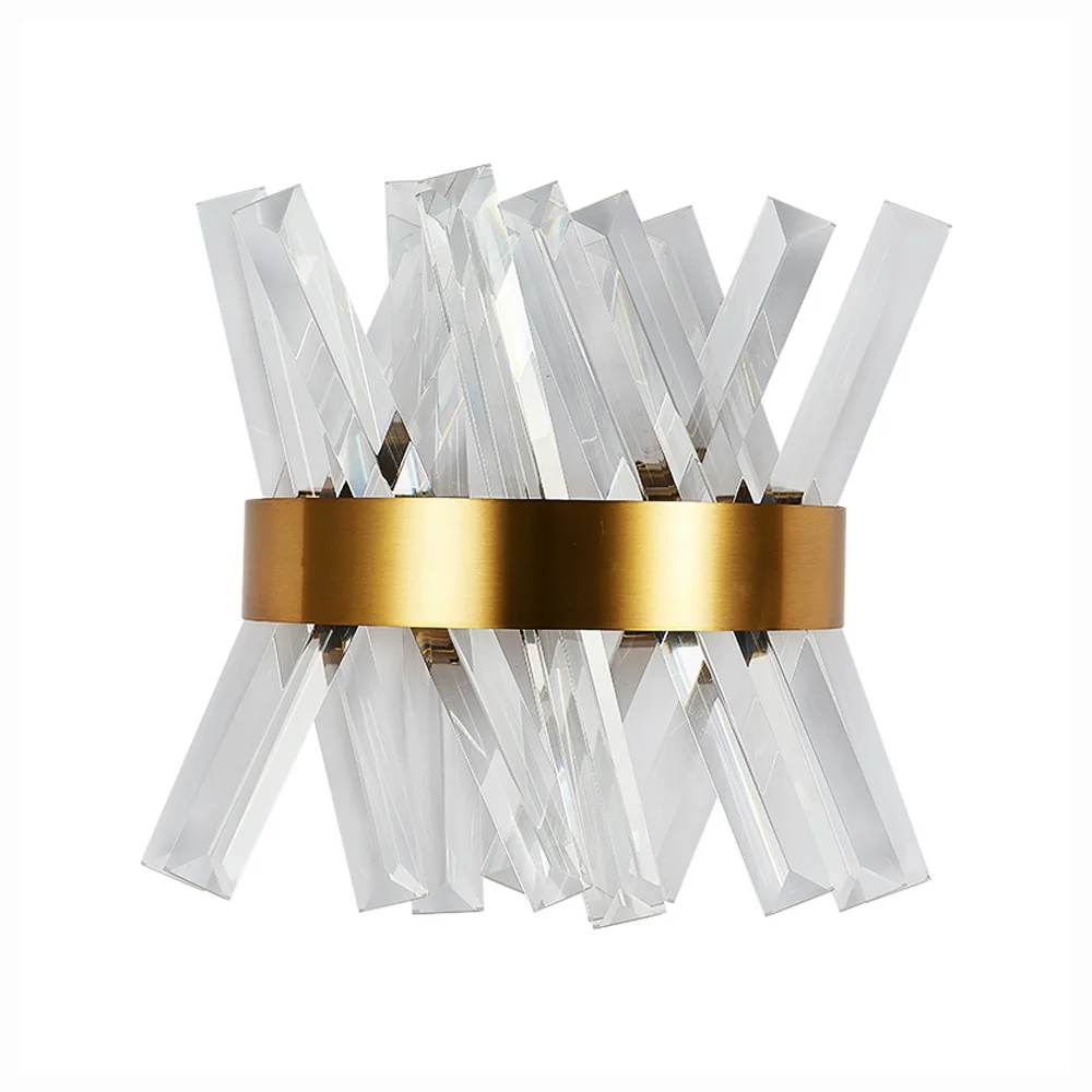 Роскошный хрустальный настенный светильник s Золотая настенная лампа