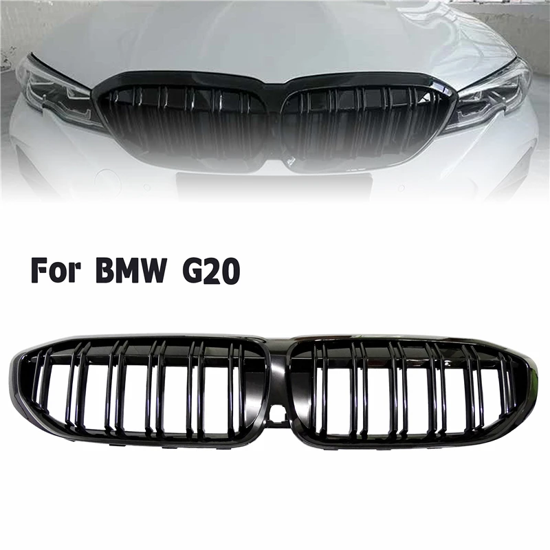 

1 Pcs Glossy Black Front Bumper Racing Grill High Quality ABS Kidney Grille Accessory Fit For BMW New 3 Series G20 G21 G28 19-20