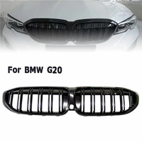 1 pcs glossy black front bumper racing grill high quality abs kidney grille accessory fit for bmw new 3 series g20 g21 g28 19 20