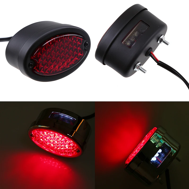 Задний фонарь POSSBAY для мотоцикла тормозной овальный светодиодный задний ходовой