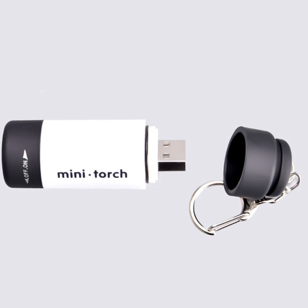 Продажа Светодиодный мини-фонарик с USB-зарядкой, яркий водонепроницаемый светильник для ночного кемпинга, альпинизма, KeychainLight