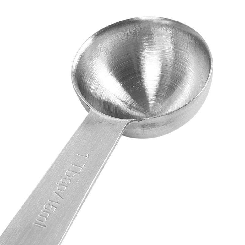 Chef Measuring Spoons Heavy Duty Round Stainless Steel Metal for Dry or Liquid - Set of 7 | Дом и сад