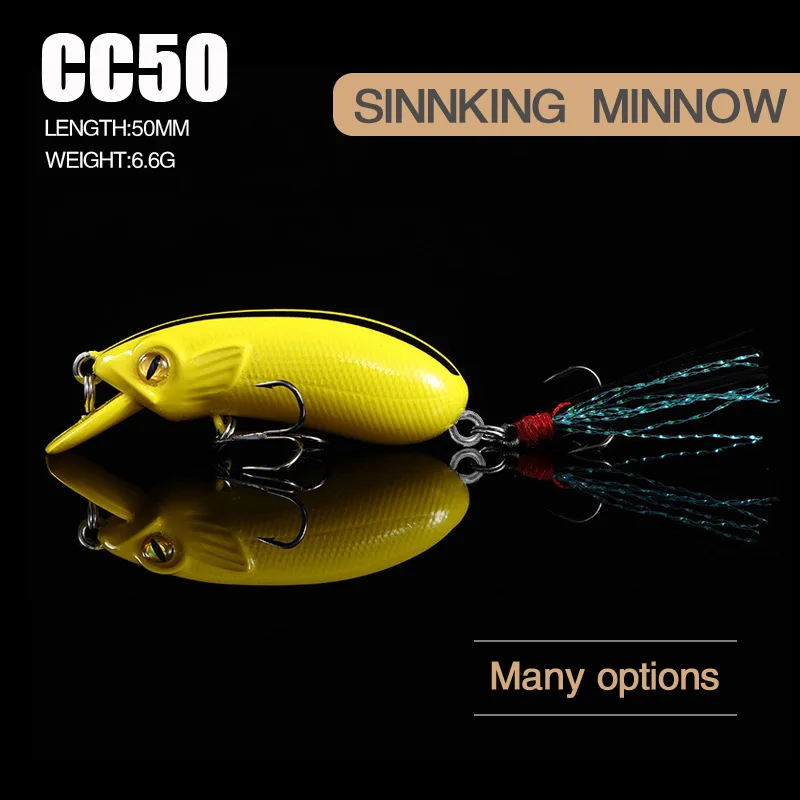 

1PCS Fishing Lure 5cm 6.6g Whopper Popper Hard Bait Artificial Wobblers Fake Bait Carp Bass Crankbait Fly Fishing Accessories