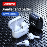 new original lenovo lp40 tws wireless earphone bluetooth 5 0 dual stereo noise reduction bass touch control long standby 300mah
