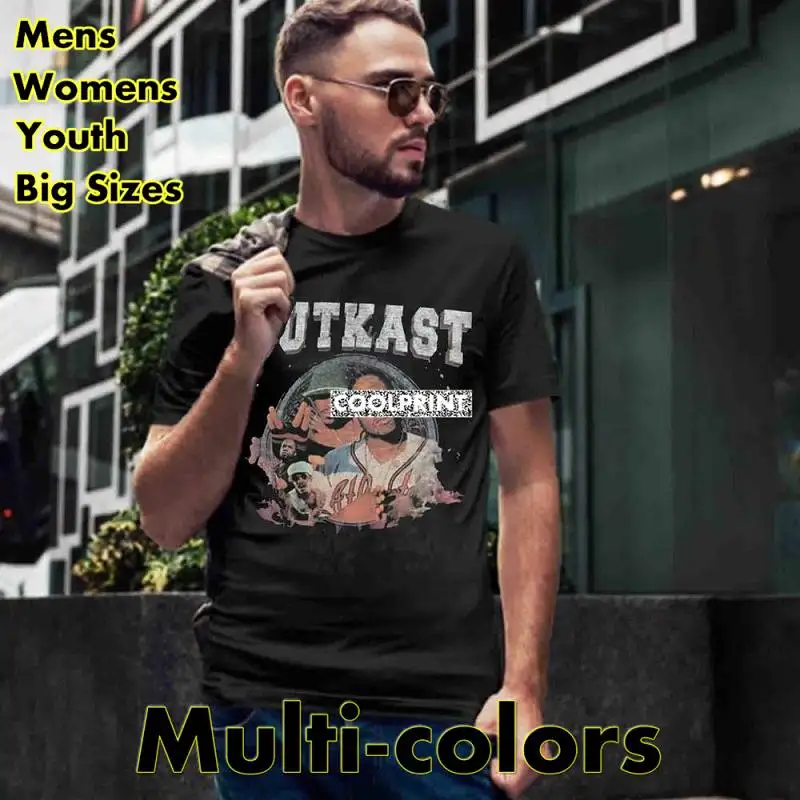

Outkast группа хип-хоп Тур концерт футболка музыка футболка подарок для друга футболки оверсайз мужские новые футболки с принтом Футболки