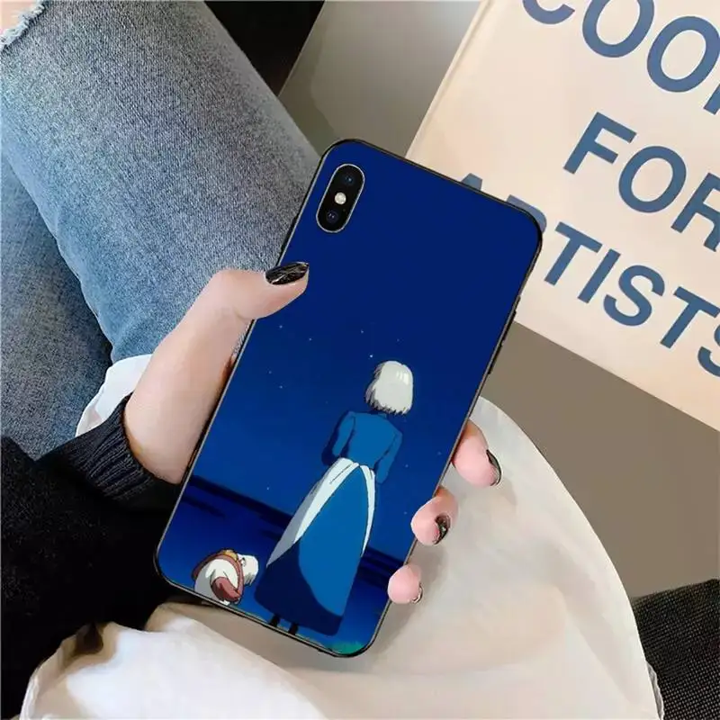 

Studio Ghibli Howl's Moving Castle Phone Case for iPhone 11 12 pro XS MAX 8 7 6 6S Plus X 5S SE 2020 XR mini