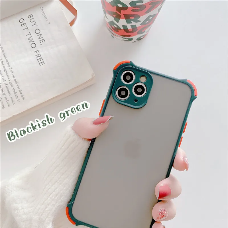 

For Xiaomi Mi 10t Pro 5G Case Shockproof Matte Transparent Case For Xiaomi Mi 10 T Lite 10t Light Soft Frame Hard PC Back Cover