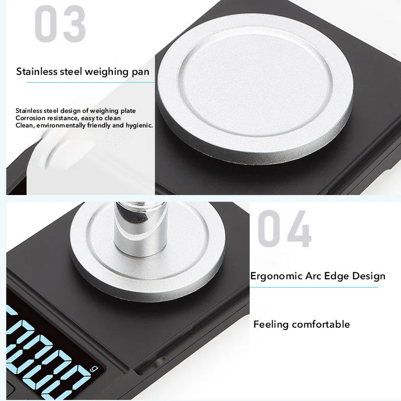 1 шт. зарядка через USB весы для драгоценных камней выполненные из 10/20/50/100 г 0 001