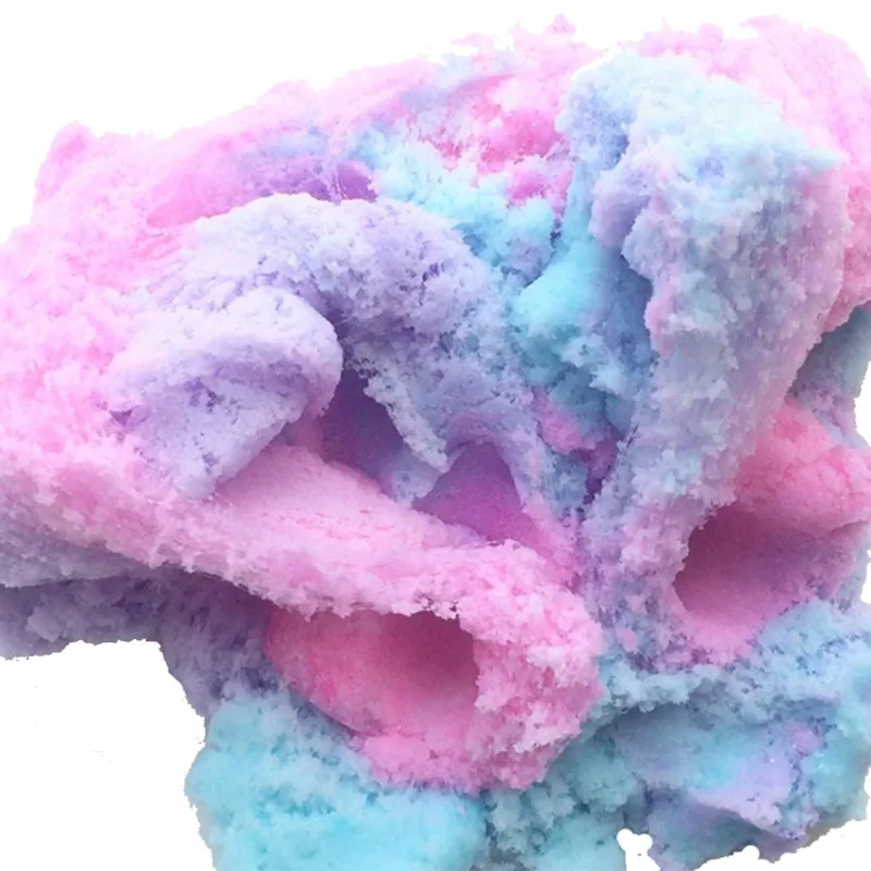 Juguete esponjoso de algodón con diseño de nubes para niños, juguete infantil de colores, arcoíris, Hada, hielo, barro, alivio del estrés, 60ml