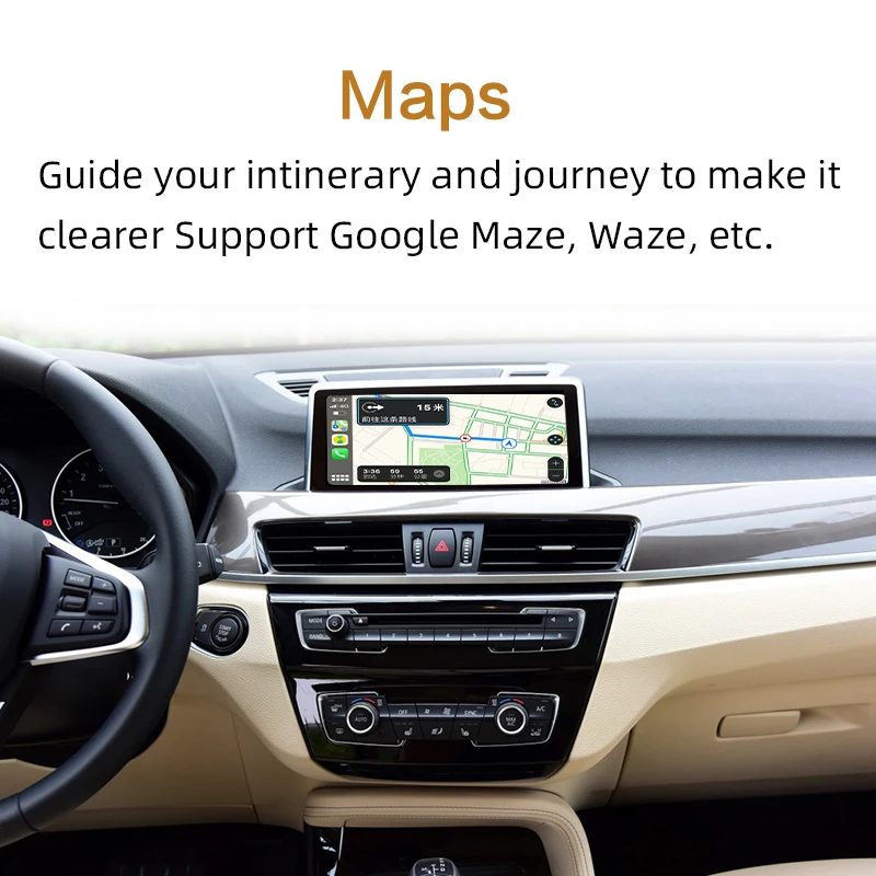 Sinairyu wifi беспроводная Apple Carplay Модифицированная X1 F48 NBT 2013-2017 для BMW Поддержка камеры