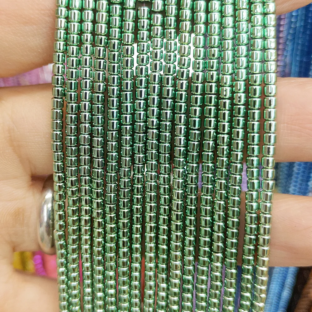 Натуральный камень гематит свободные бусины красочное покрытие для