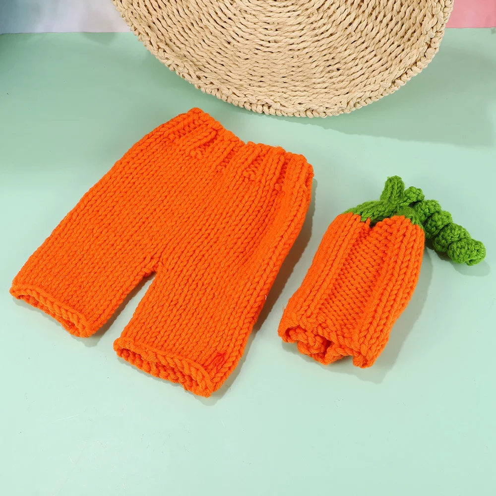 

1 Set Newborn Photography Costume Lovely Props Crochet Knitted Props Clothing for Newborn One Month Baby (Ora
