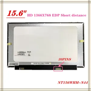 free shipping 15 6slim lcd display nt156whm n44 v8 0 b156xtn08 1 nt156whm n34 n35 b156xtn08 0 n156bga ea2 1366768 edp 30 pins free global shipping