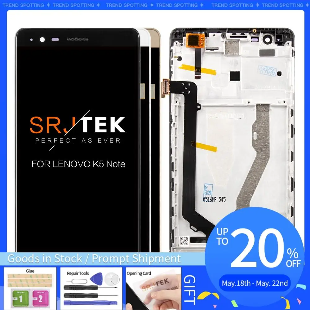 5 &quotдля Lenovo Lemon K5 Note A7020 ЖК-дисплей Сенсорная панель экран дигитайзер сборка K52t38