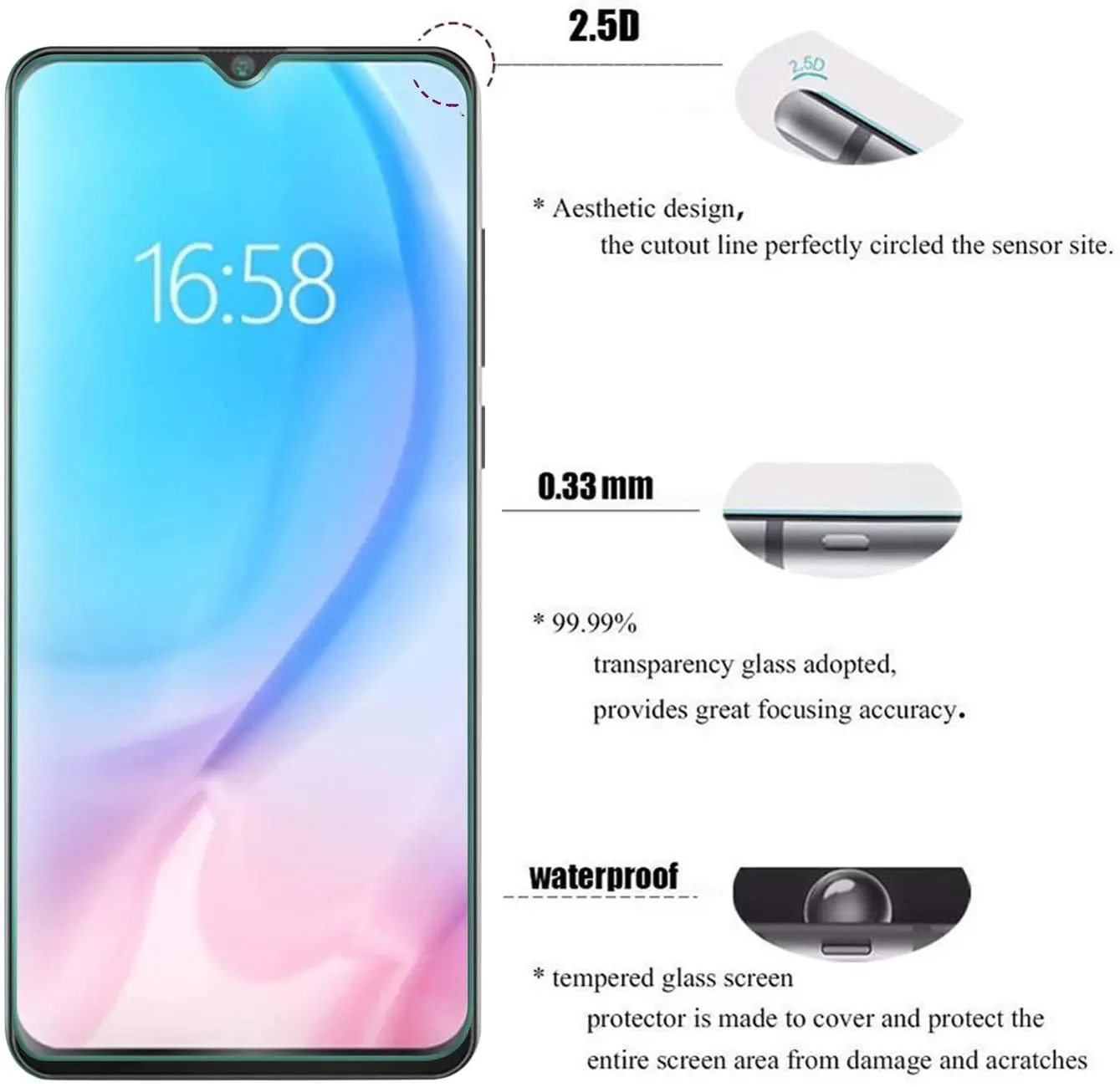 Защитная пленка для экрана Cubot Quest P30 P40 X20 X30 из закаленного стекла C30 J8 J9 Note 7 20 |