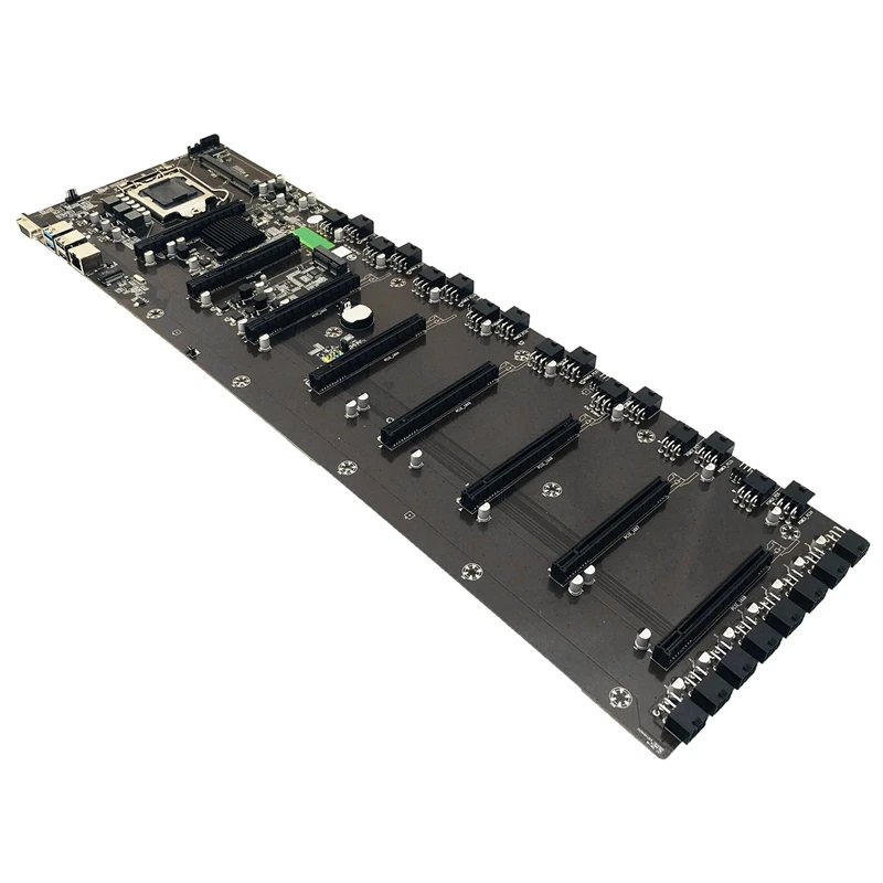 BTC-B75 Miner LGA 1155 Материнская плата CPU для/Pentium/Celeron с 8 слотами для графической карты