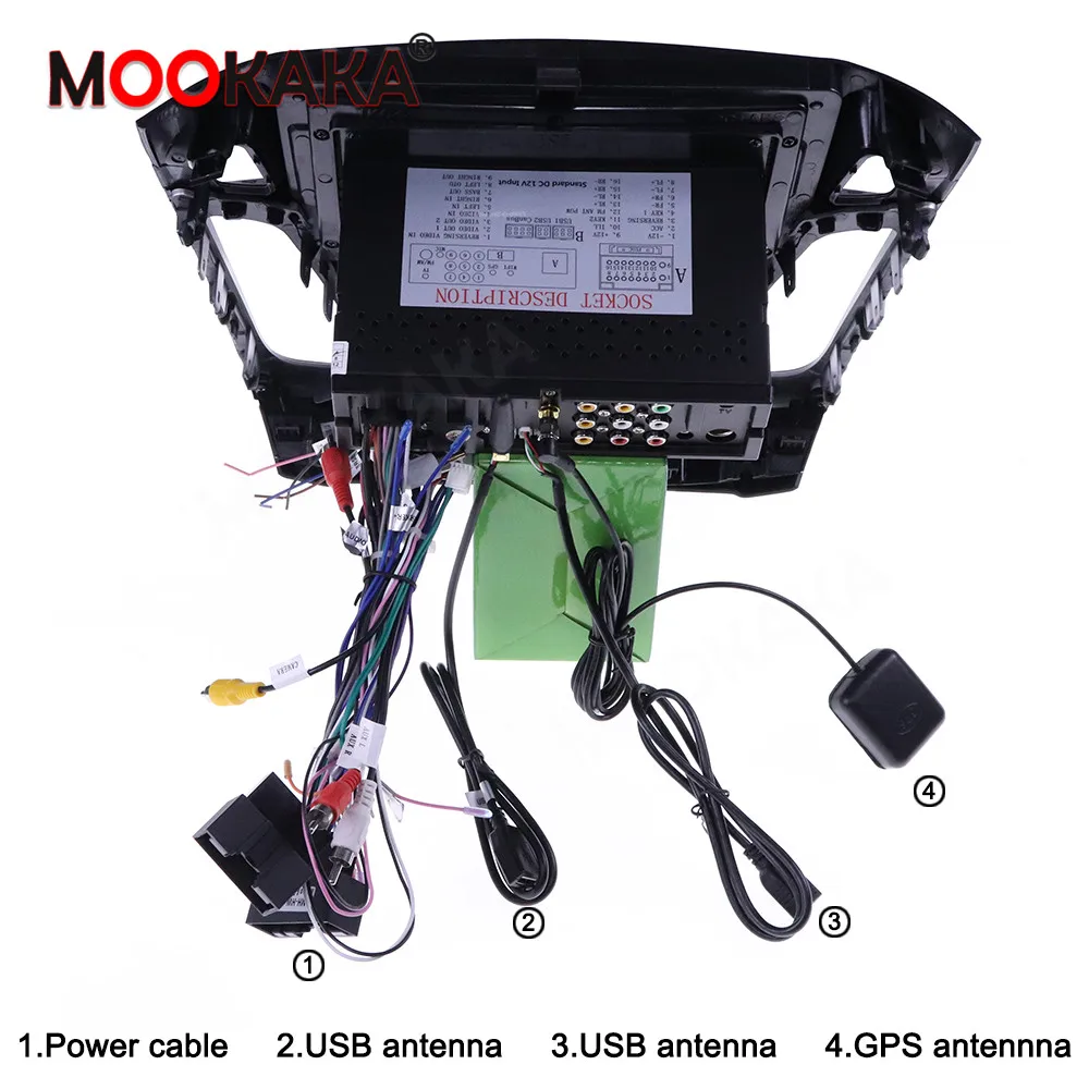 Android 10 автомобильный радиоприемник мультимедийный плеер с GPS для Ford Focus 2012-2017