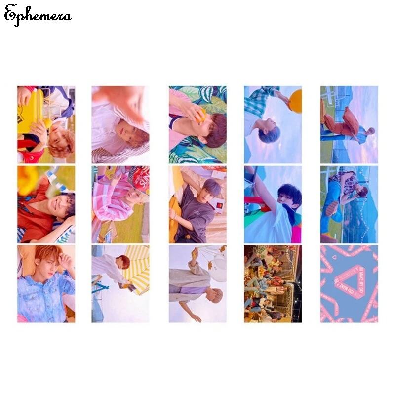 

14 Pcs/set KPOP Seventeen Album Double-sided Card Holder Lomo Card Small Photocard Set