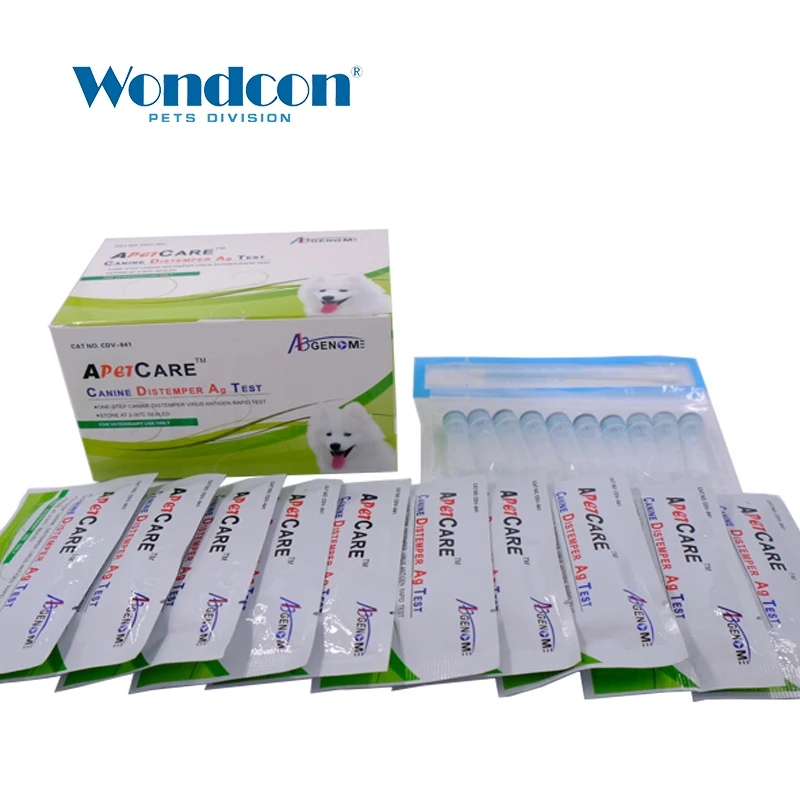 Wondcon ветеринарный canine CDV Ag тест distemper вирус ag тестовый комплект один шаг