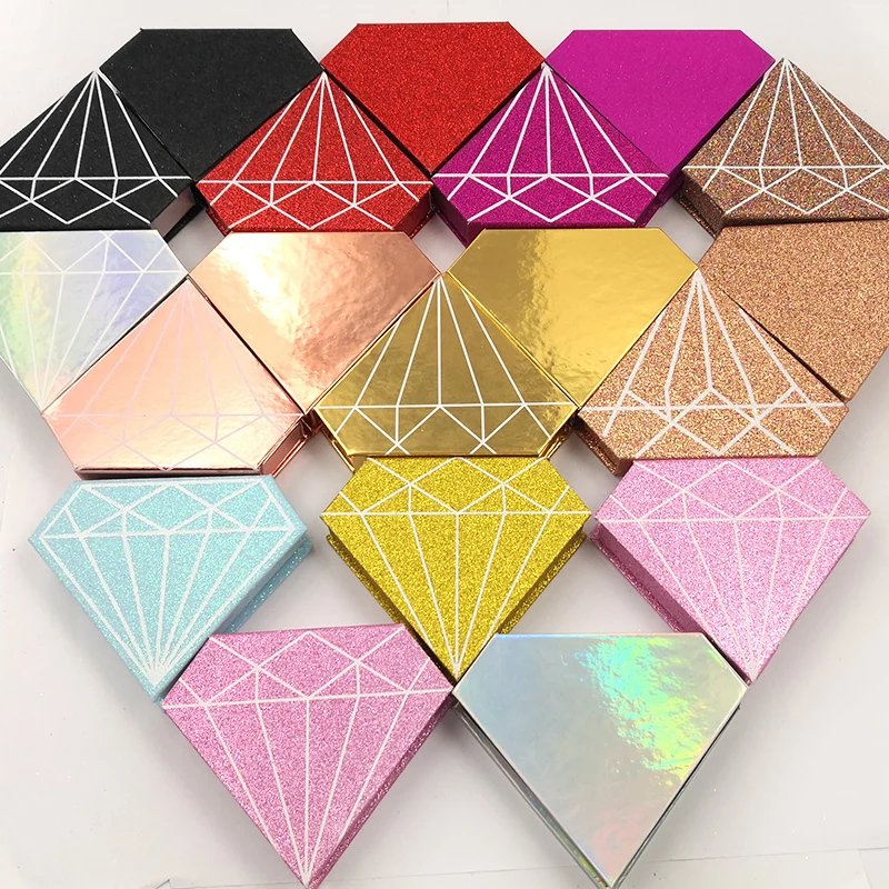 Новые ресницы 3d норковые ресница ручной работы Алмазная упаковка коробка