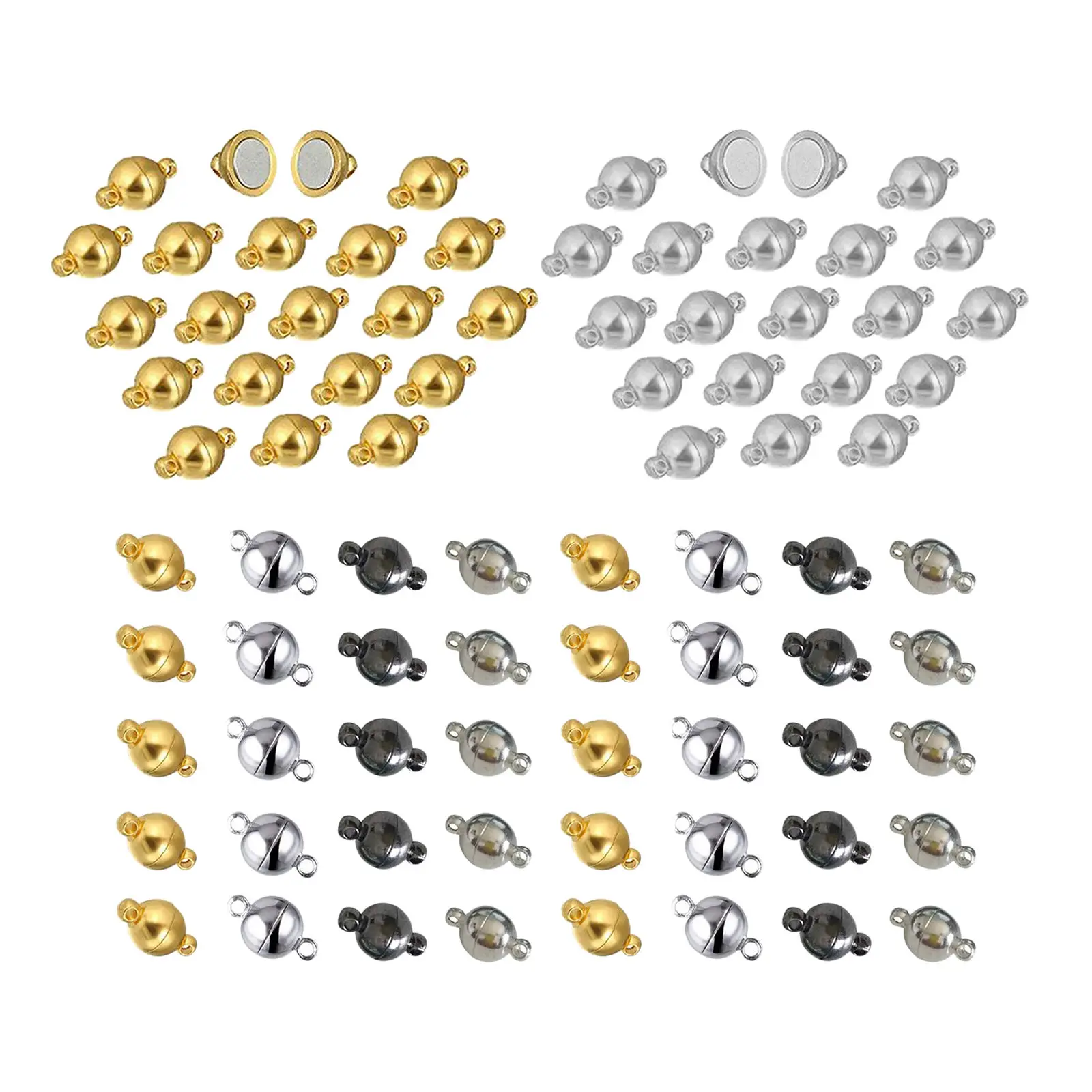 20/40 шт. круглые латунные Магнитные застежки для ювелирных изделий | Украшения и