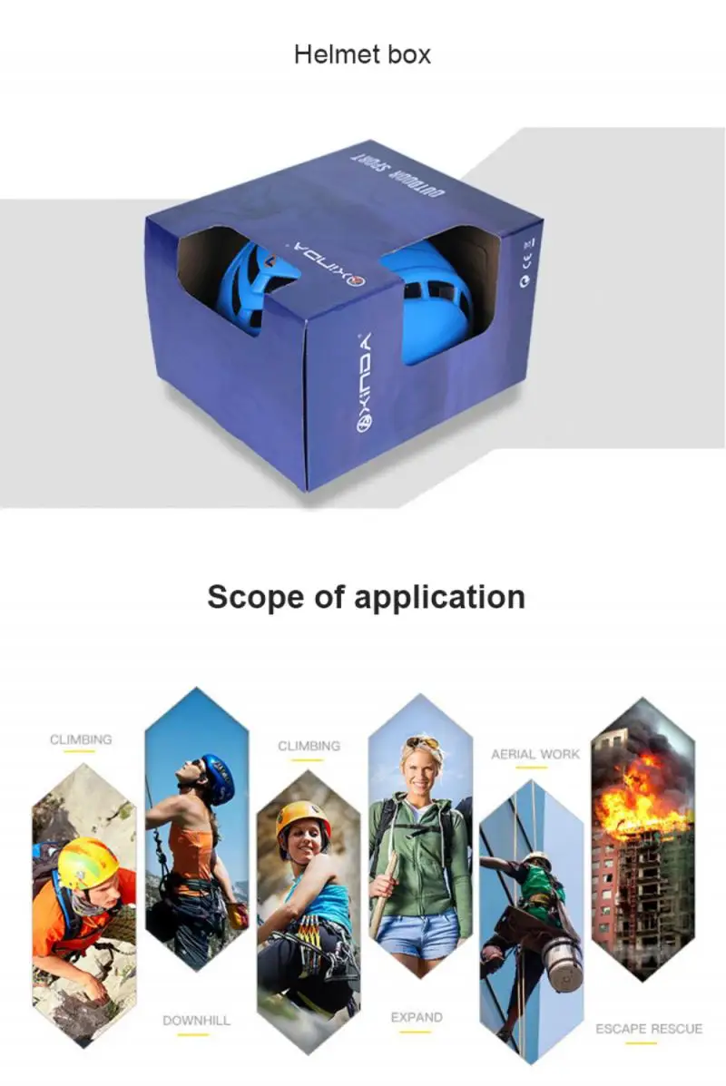 

The New Outdoor Cycling Rock Climbing Downhill Helmet Petrology Mountain Rescue Equipment Safety Helmet Outdoor Accessories Hot