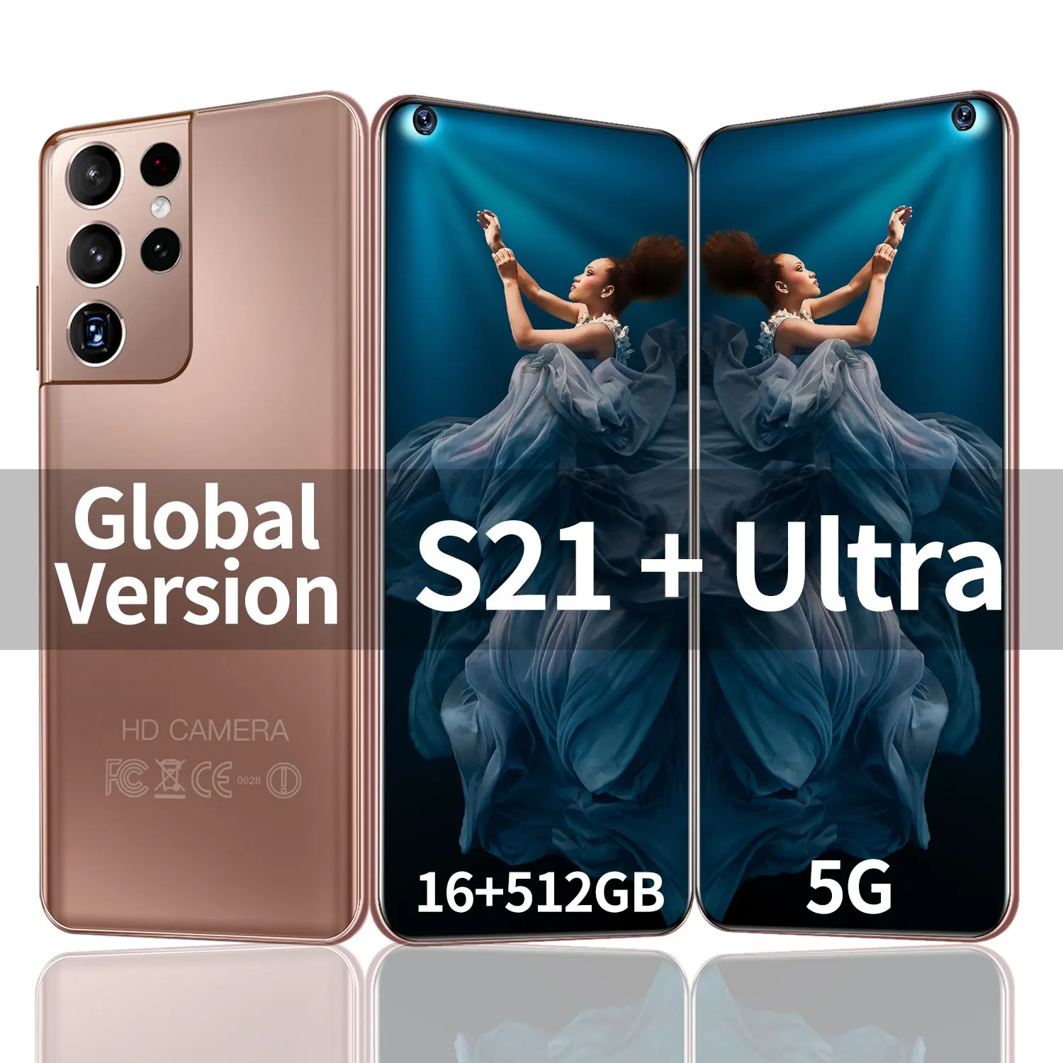 

Смартфон глобальная версия S21 + Ultra 5G, 7,3 дюйма, 6800 мАч, 24 Мп + 48 МП, 12 Гб + 512 ГБ, разблокированные мобильные телефоны