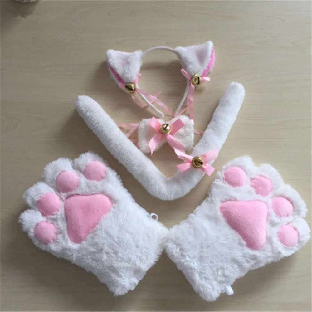 Аниме аксессуары к костюму для Косплей повязки волос с кошачьими ушками Neko