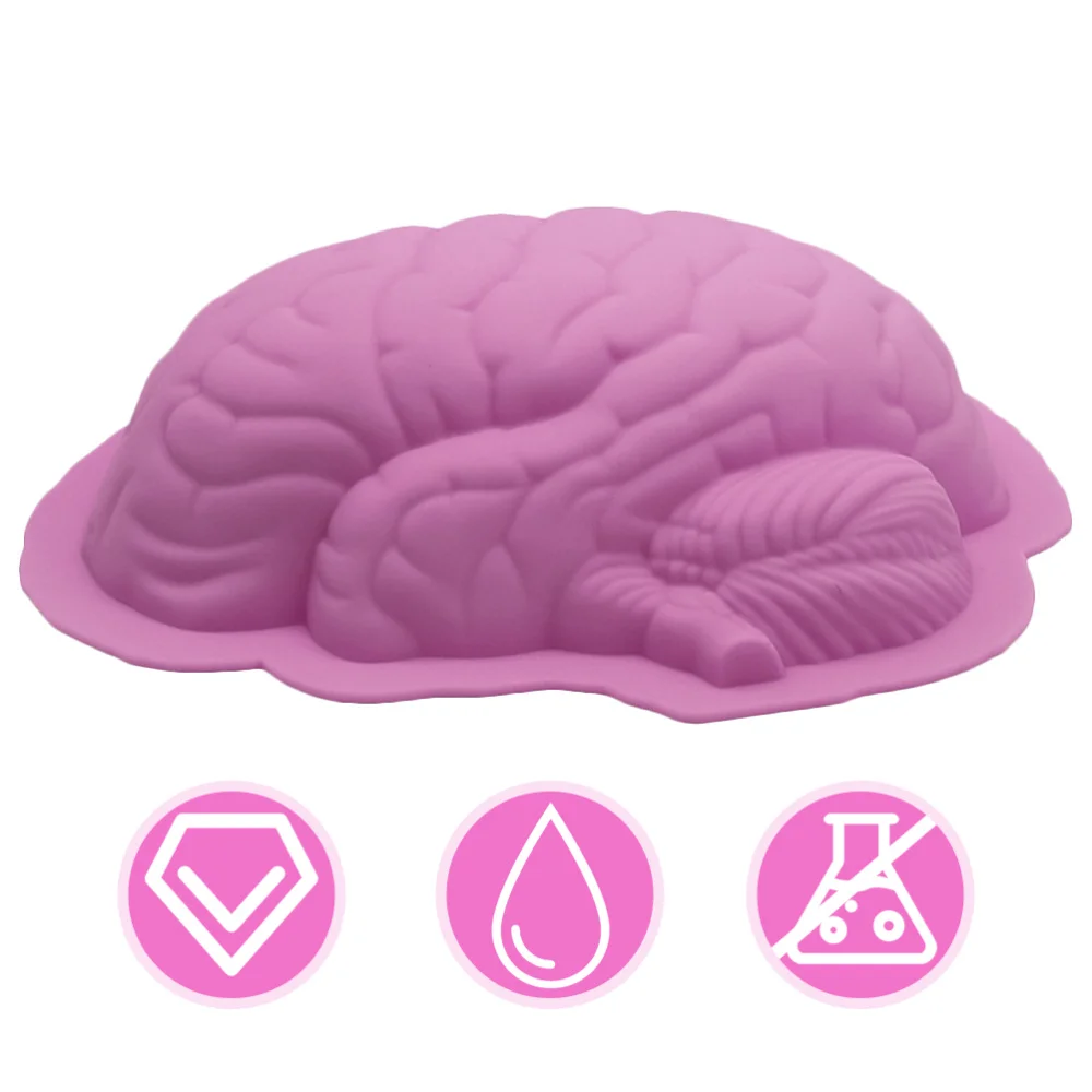

1 Pc Brain Shaped Cake Mould Baking Tools )