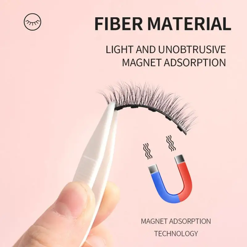 

3 Pairs Natural Cilius False Magnetic Eyelashes Lashes Long Makeup 3D Mink Lashes Extension Eyelash Magnetic Eyelashes TSLM2