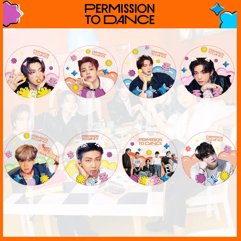 

Kpop Idol Bangtan Boys разрешение танцевать прозрачный пластиковый веер Ручной Веер для рекламных подарков Печатный Ручной Веер