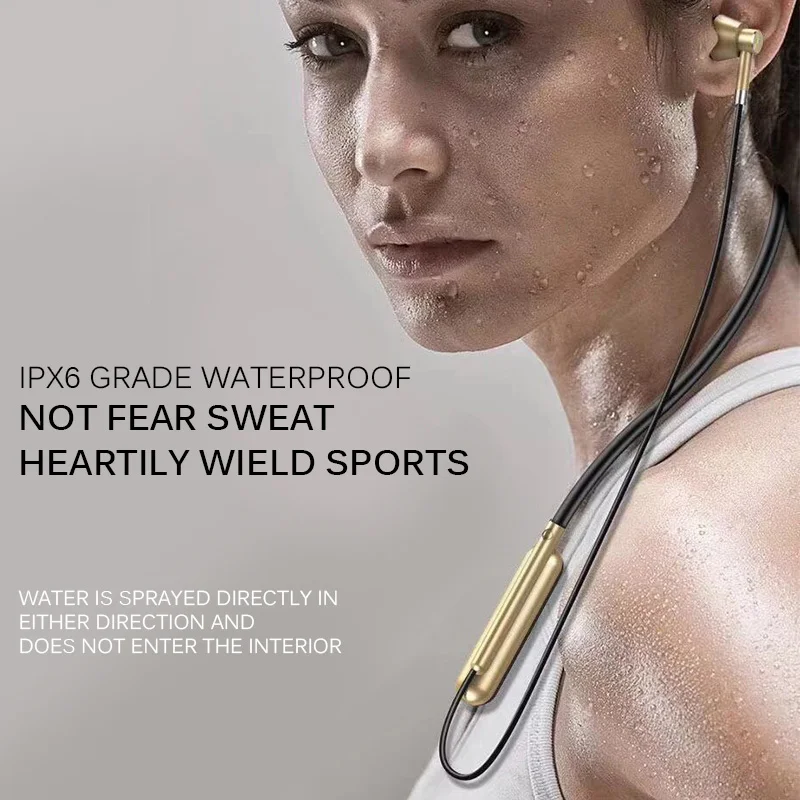 Беспроводные наушники Bluetooth 5 0 водонепроницаемые с шейным ободом удобные