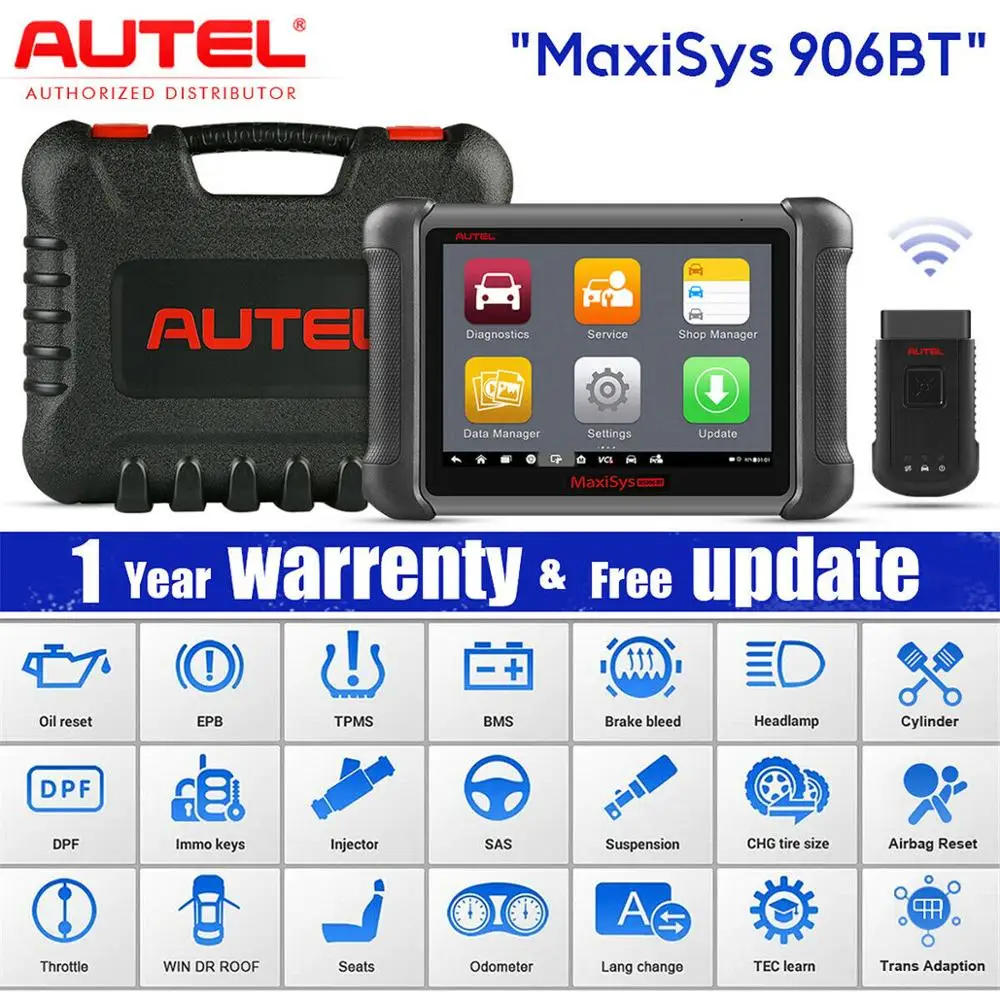Autel MaxiSys MS906BT Pro автоматический диагностический инструмент беспроводной сканер