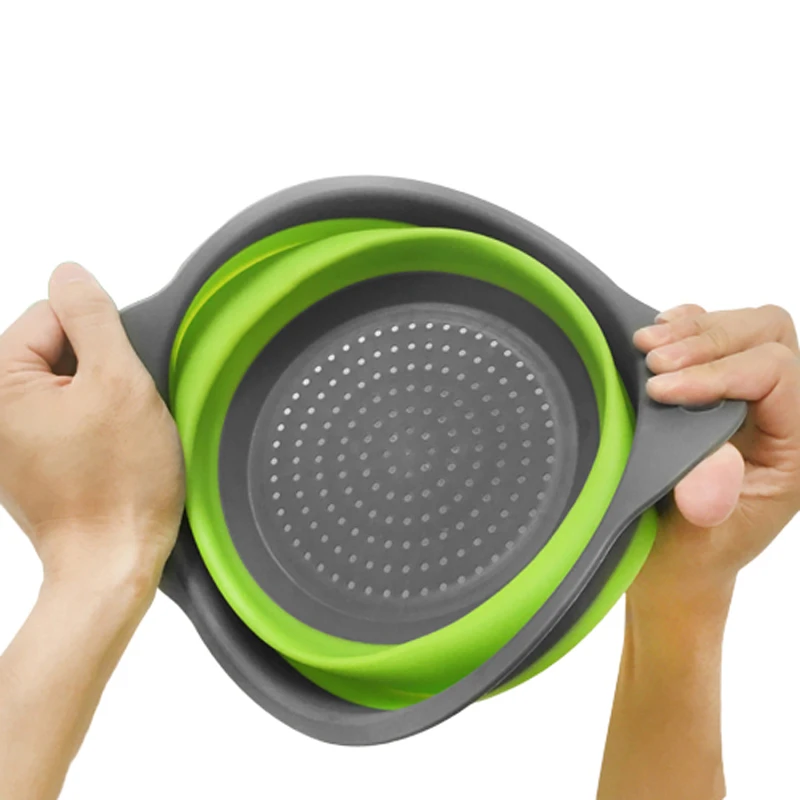 2 шт./компл. складной силиконовый дуршлаг фрукты овощи стиральная корзина