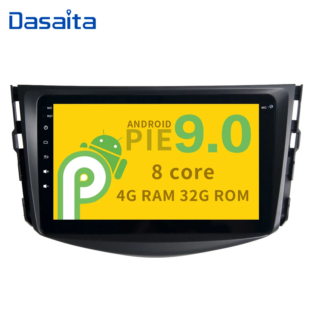 " HD цифровой сенсорный экран Bluetooth gps навигатор 1 Din автомобильный Радио плеер для Toyota RAV4 2009 2010 2011 2012 с Android 9,0