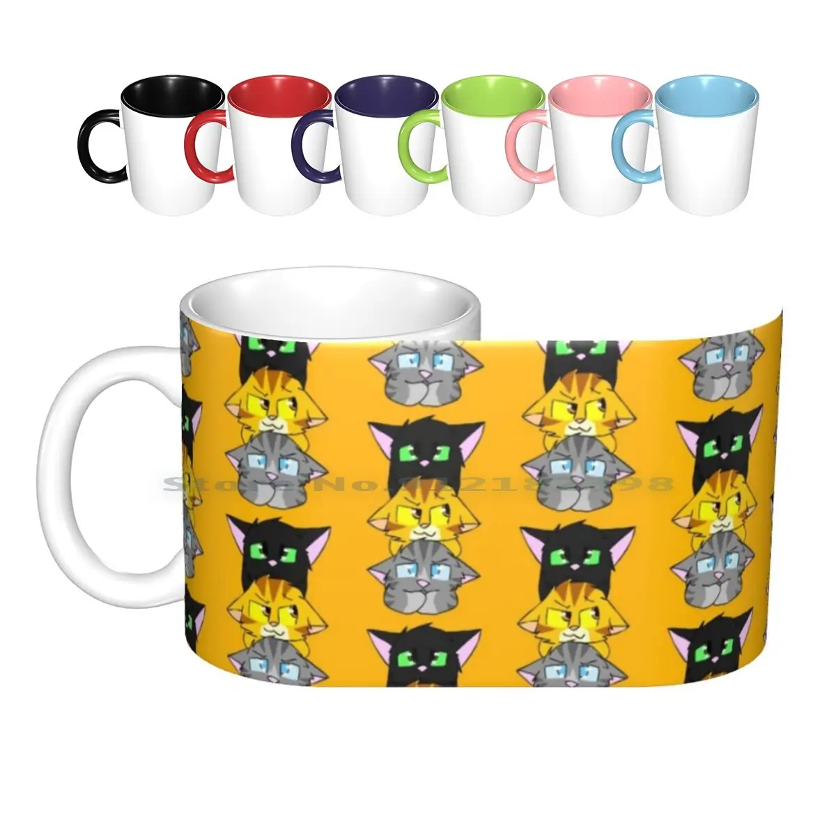 

Jayfeather , Hollyleaf And Lionblaze Ceramic Mugs Coffee Cups Milk Tea Mug Cats Erin Hunter Cats Cute Animals Hollyleaf