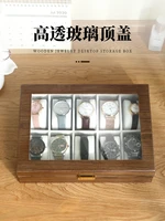 gift watch storage box wooden collection simple household ten seat box high end box products business husband