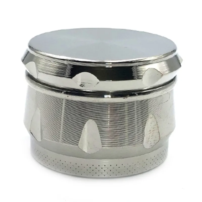 

New 40mm 4-Layer Zinc Alloy Drum Grinder Personality Multilateral Cigarette Breaker Accessories