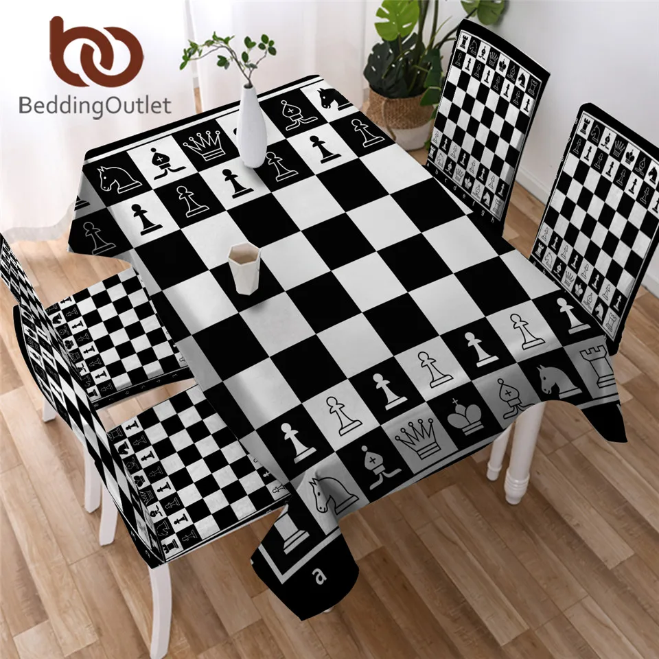 Постельное белье Розетка шахматная доска скатерть Водонепроницаемая столовая