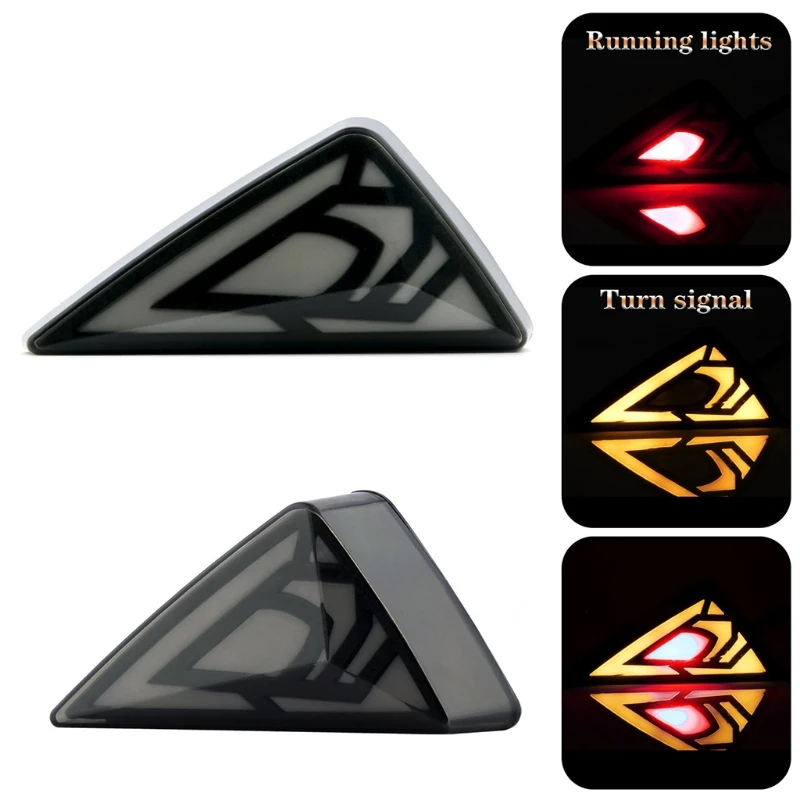 

2pcs/set Running Water Flow Mode LED Turn Signal Lamp for Motorcycle Parts Y98C