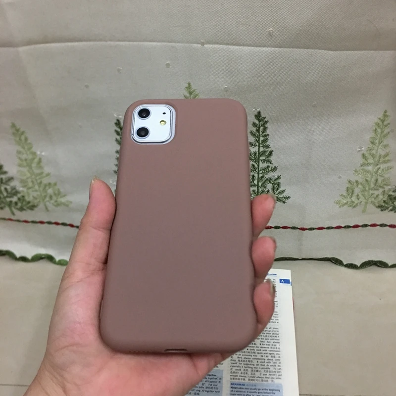Чехол для телефона ярких цветов, чехол для iPhone 11 Pro Max, мягкий силиконовый чехол из ТПУ для Etui iPhone 6 7 8 Plus X XR XS Max, задняя крышка - Цвет: TL-Brown