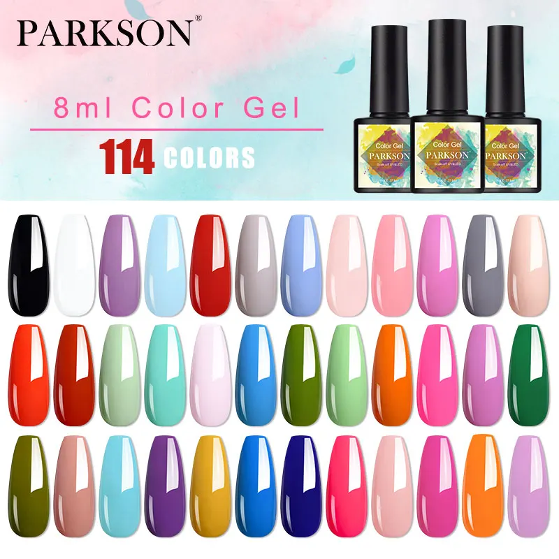 Парксон гель лак для ногтей Полуперманентная Летняя серия цветов блестящий УФ