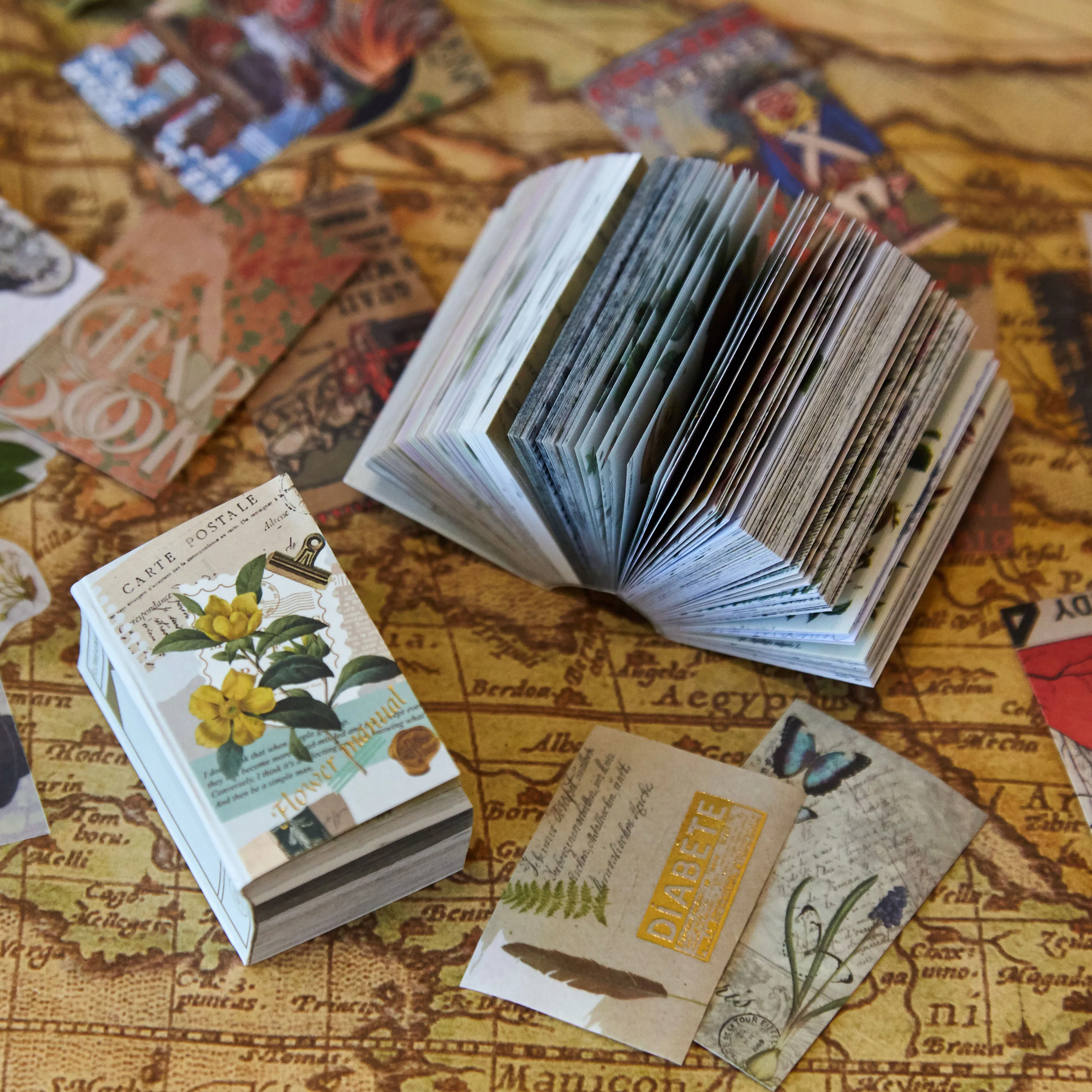 200 шт. винтажные пластиковые бабочки насекомые карточка из крафтовой бумаги