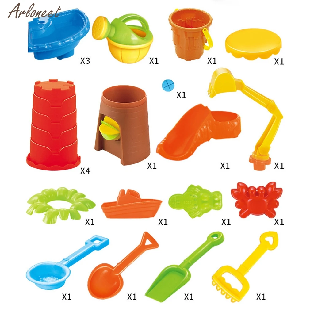 

Sand & Water Table Outdoor Garden Sandbox Set Play Table Kids Summer Beach Toy Tools Outdoor Toys Hobbies For Children 2020 New