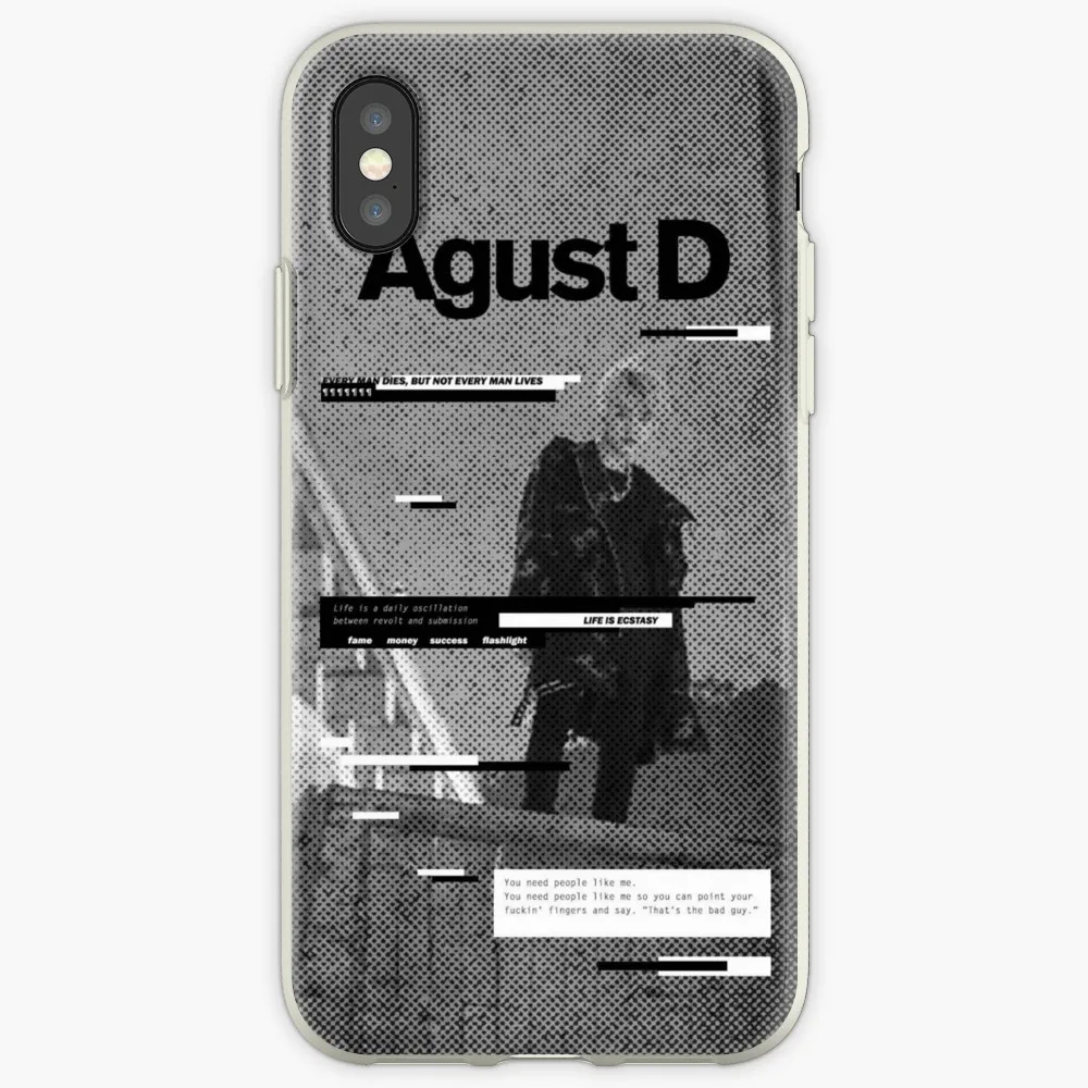Agust D Телефон C для iphone 11 X XS Max XR милый кот Том чехол 8 7 6 6S Plus Мягкий силиконовый