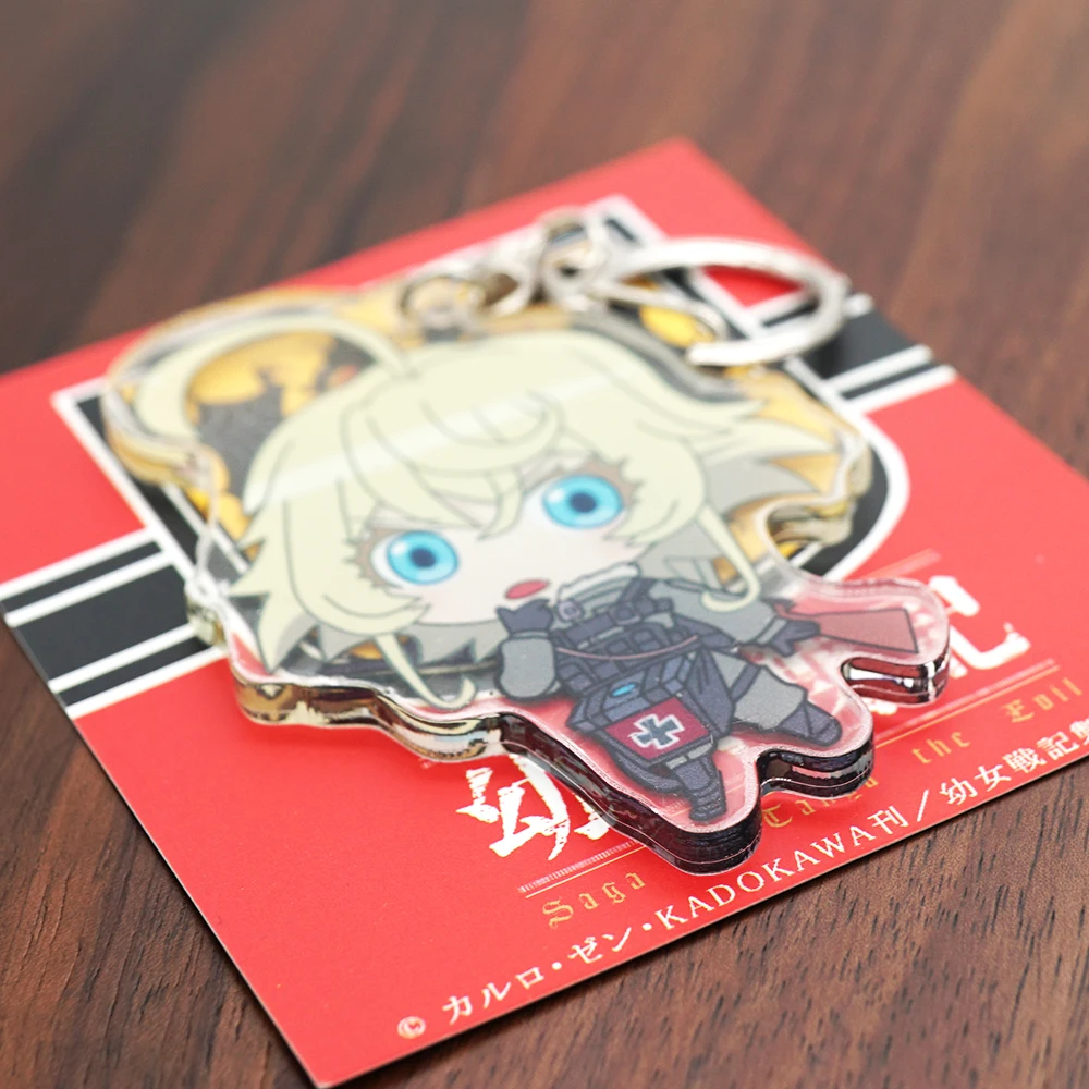 Брелок Saga of Tanya the Evil милый акриловый двухсторонний брелок с защитой | Украшения и