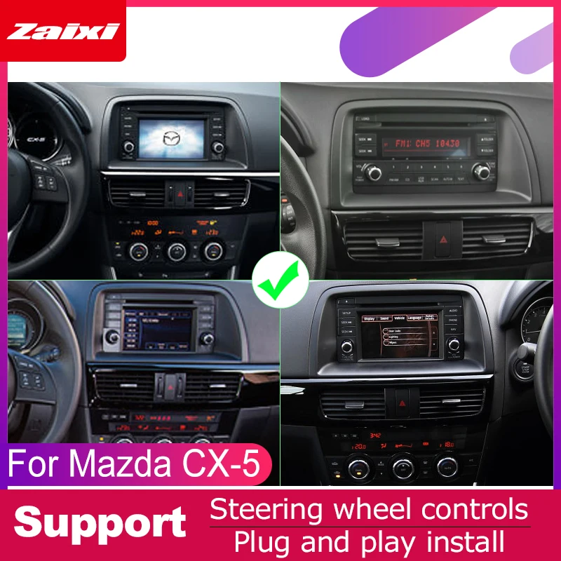 Автомобильные мультимедийные DVD-плееры для Mazda CX-5 2012 2013 2014 2016 2015 2017 gps-навигация