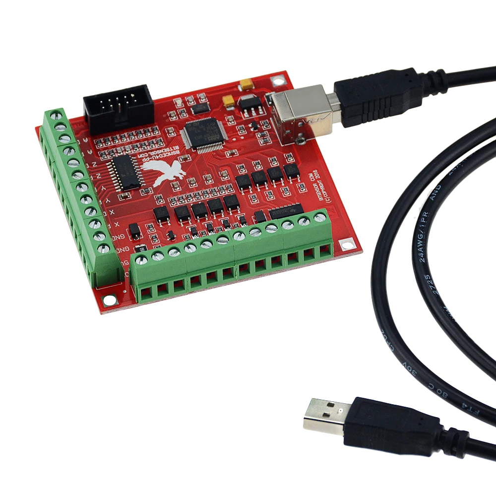 Placa de Fuga Cnc Usb Mach 100khz Interface de Eixos Driver Controlador de Movimento Placa Driver Acionador do motor