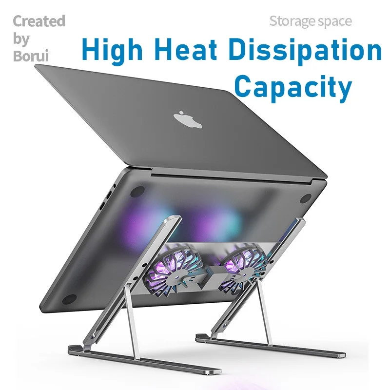 Алюминиевая Регулируемая подставка для ноутбука Macbook компьютера ПК iPad планшета