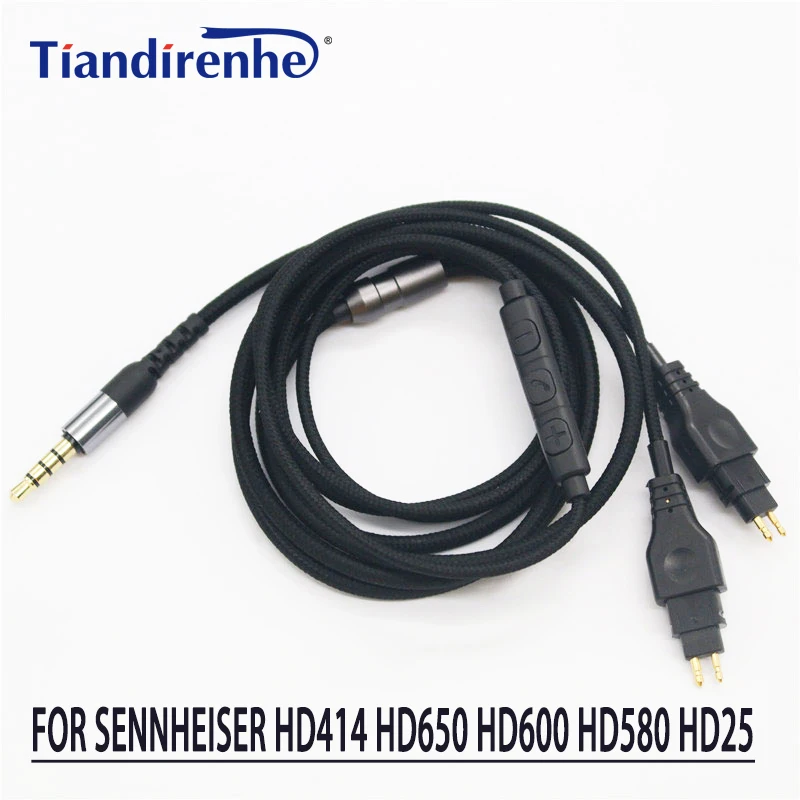 2020 Сменный кабель для наушников Sennheiser HD414 HD650 HD600 HD580 HD25 наушники гарнитура стерео